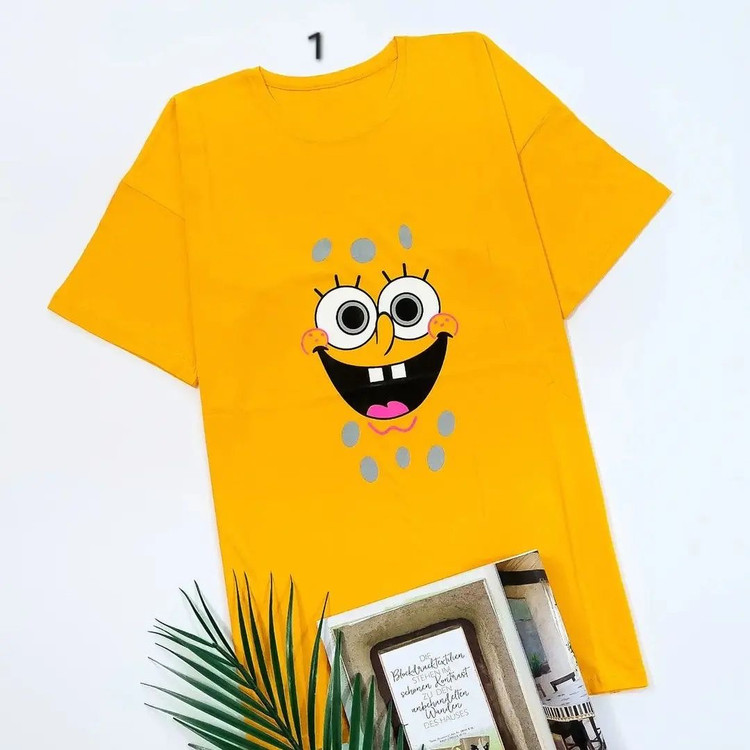 تیشرت لانگ باب اسفنجی