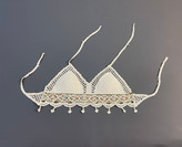 نیمتنه ی مکرومه مدل توپک رنگی