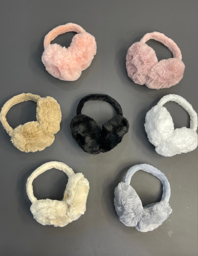 گوشگیر وارداتی پشمالو و خزدار تاشو دخترانه کد 0323