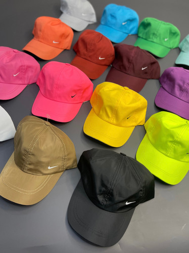 کلاه اسپرت پشت چسبی جنس شمعی مدل نایک Nike کد 0312