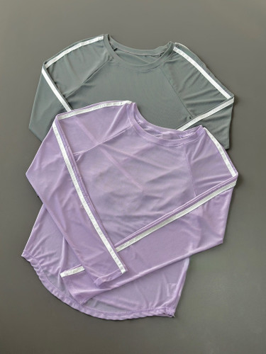 کاور ورزشی زنانه مدل تمام توری نوار دوزی شده کد 0723