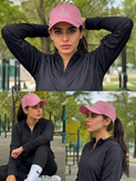 کلاه نقابدار اسپرت مدل بیسبالی کتان پشت چسبی کد 0352