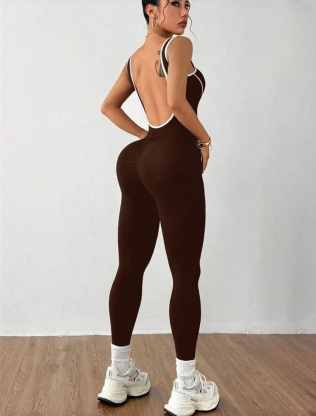 اورال ورزشی زنانه مدل سیملس نوار دوزی شده پشت چین دار کد 0441
