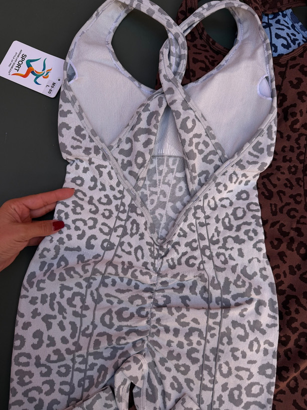 اورال ورزشی زنانه مدل سیملس پلنگی پشت گره ای کد 0443